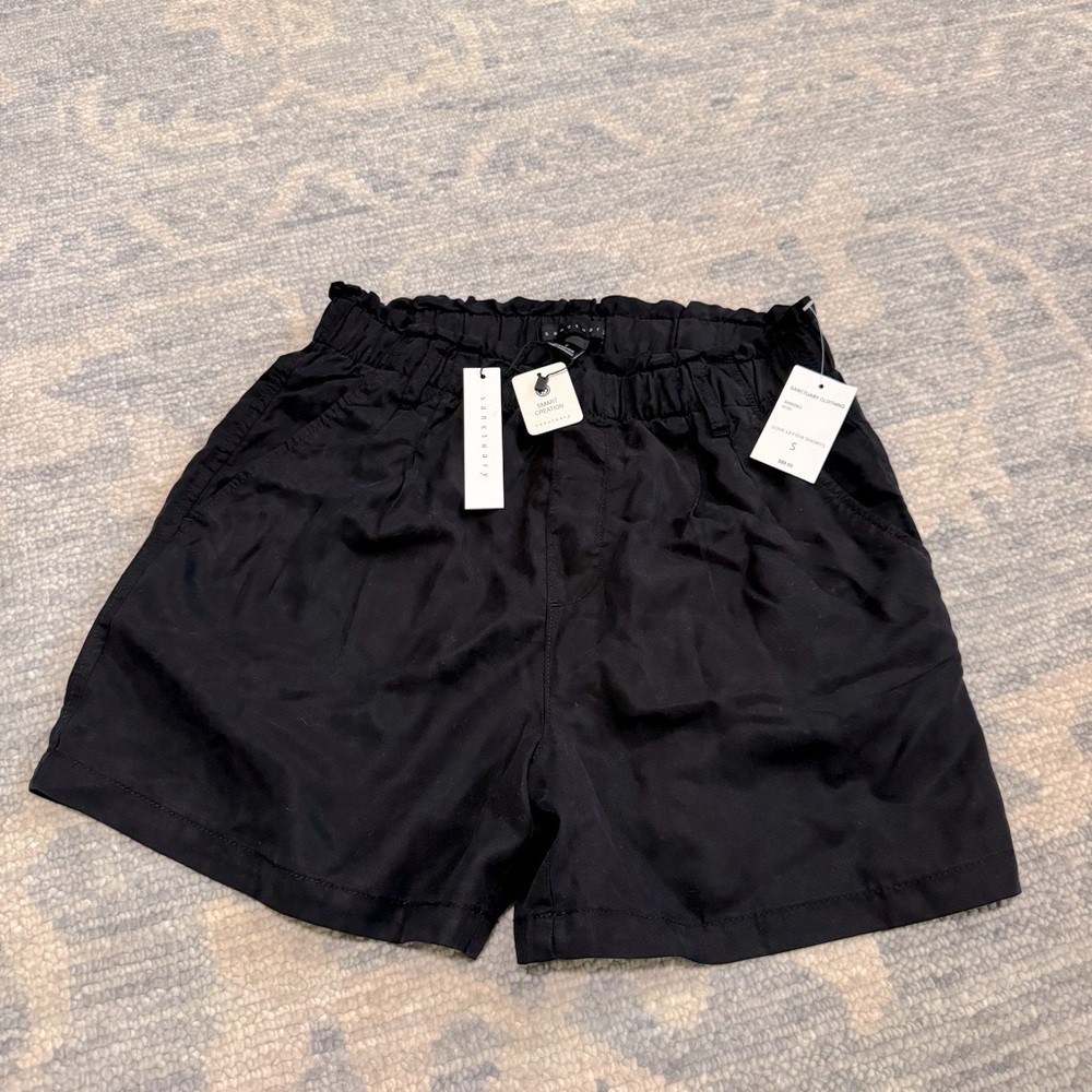 NWT Sanctuary Shorts Size Small Elastic Waist Pull On High Waisted with Pockets
